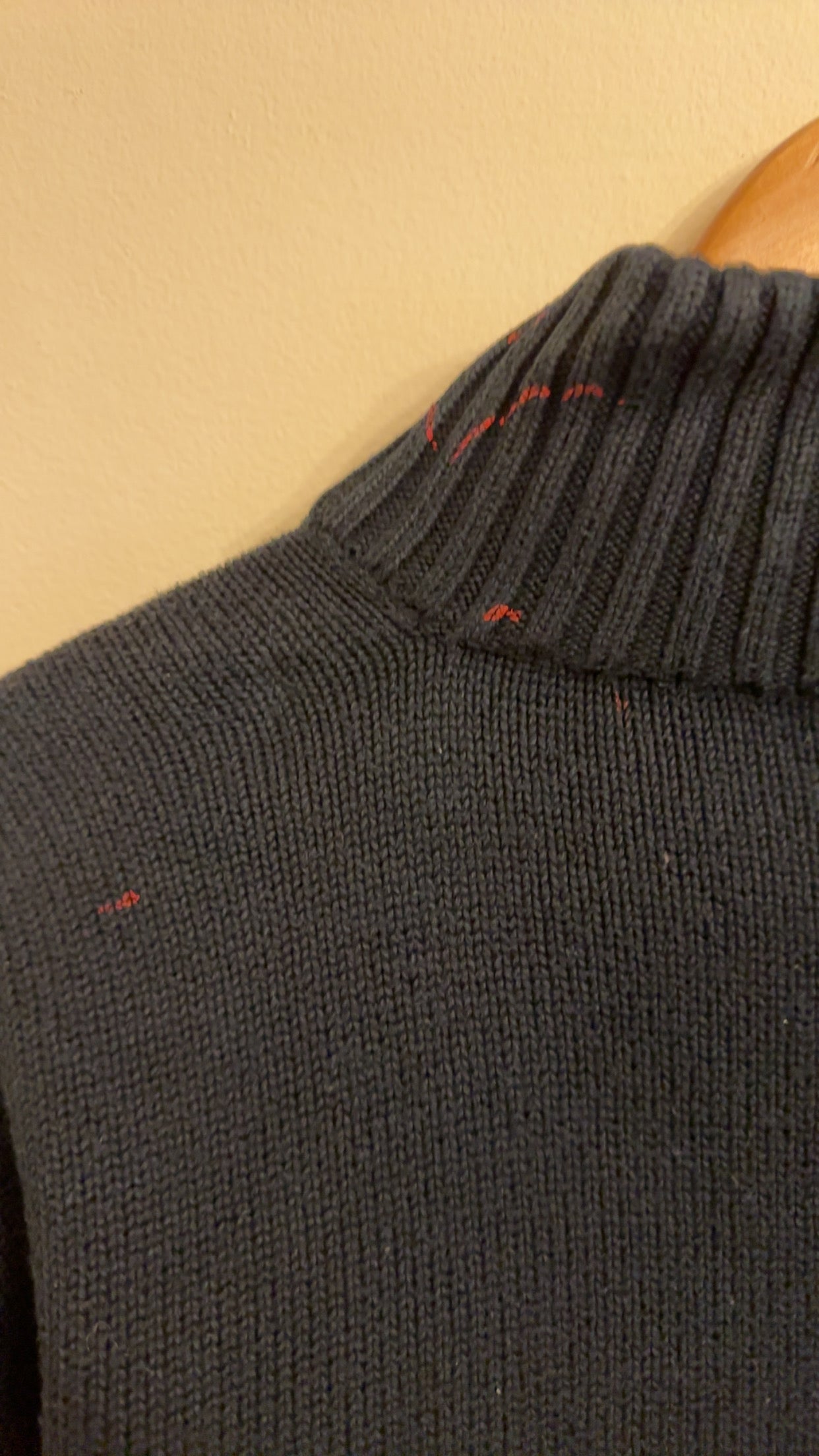 Large Navy Ralph Lauren Quarter Zip