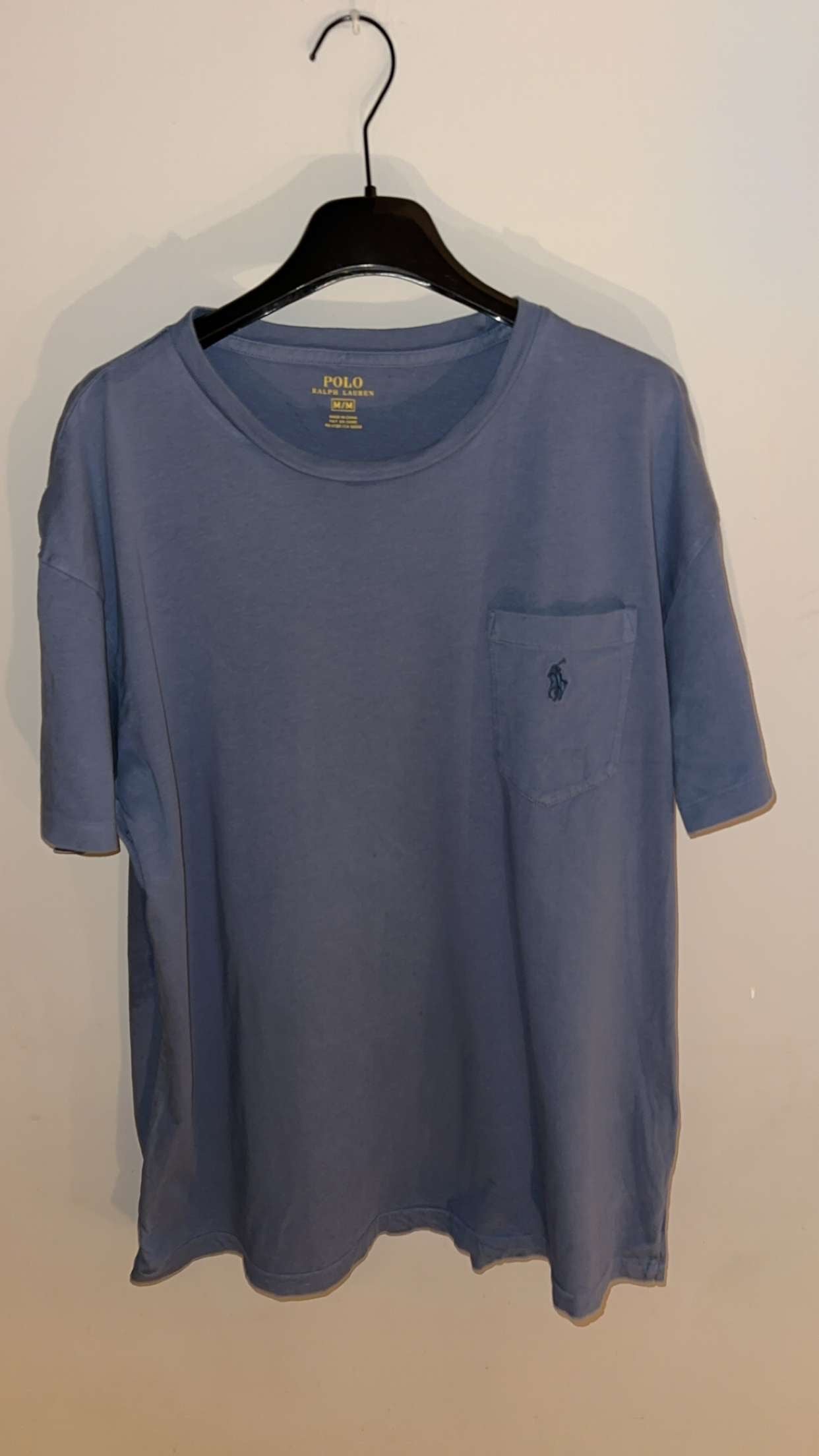 Medium Ralph Lauren Blue Pocket Tee