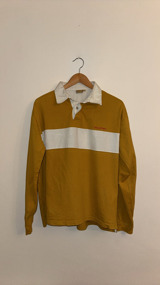 Large Mustard/White Polo