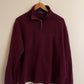 Large Ralph Lauren Burgundy/Maroon Quarter Zip