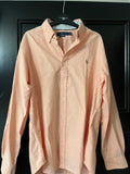 Large Ralph Lauren Oxford Shirt (Peach/Salmon Pink)