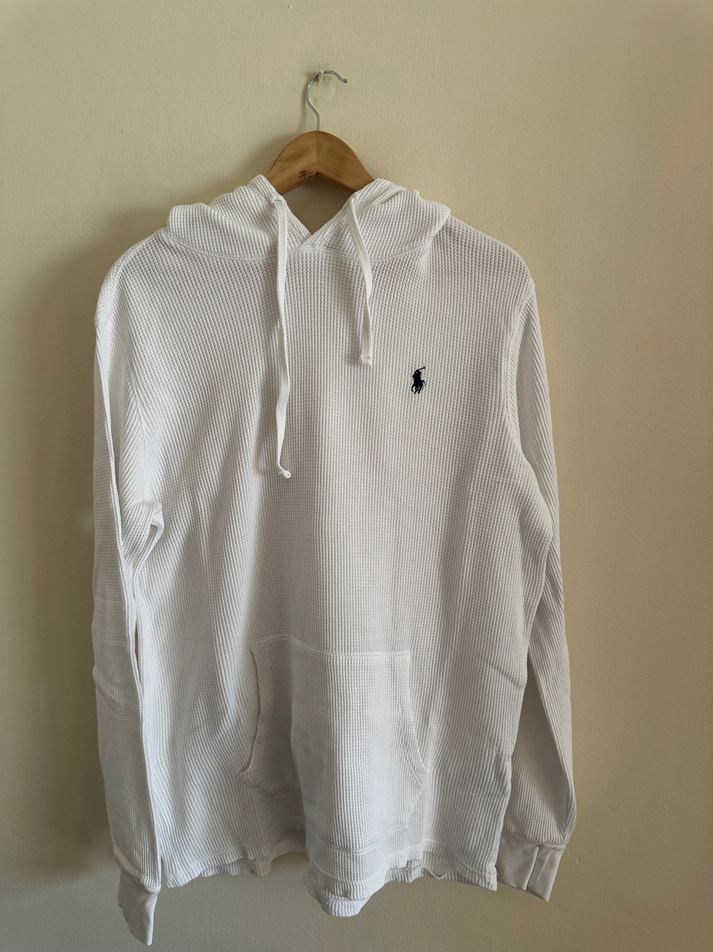 Large White Ralph Lauren Hoodie