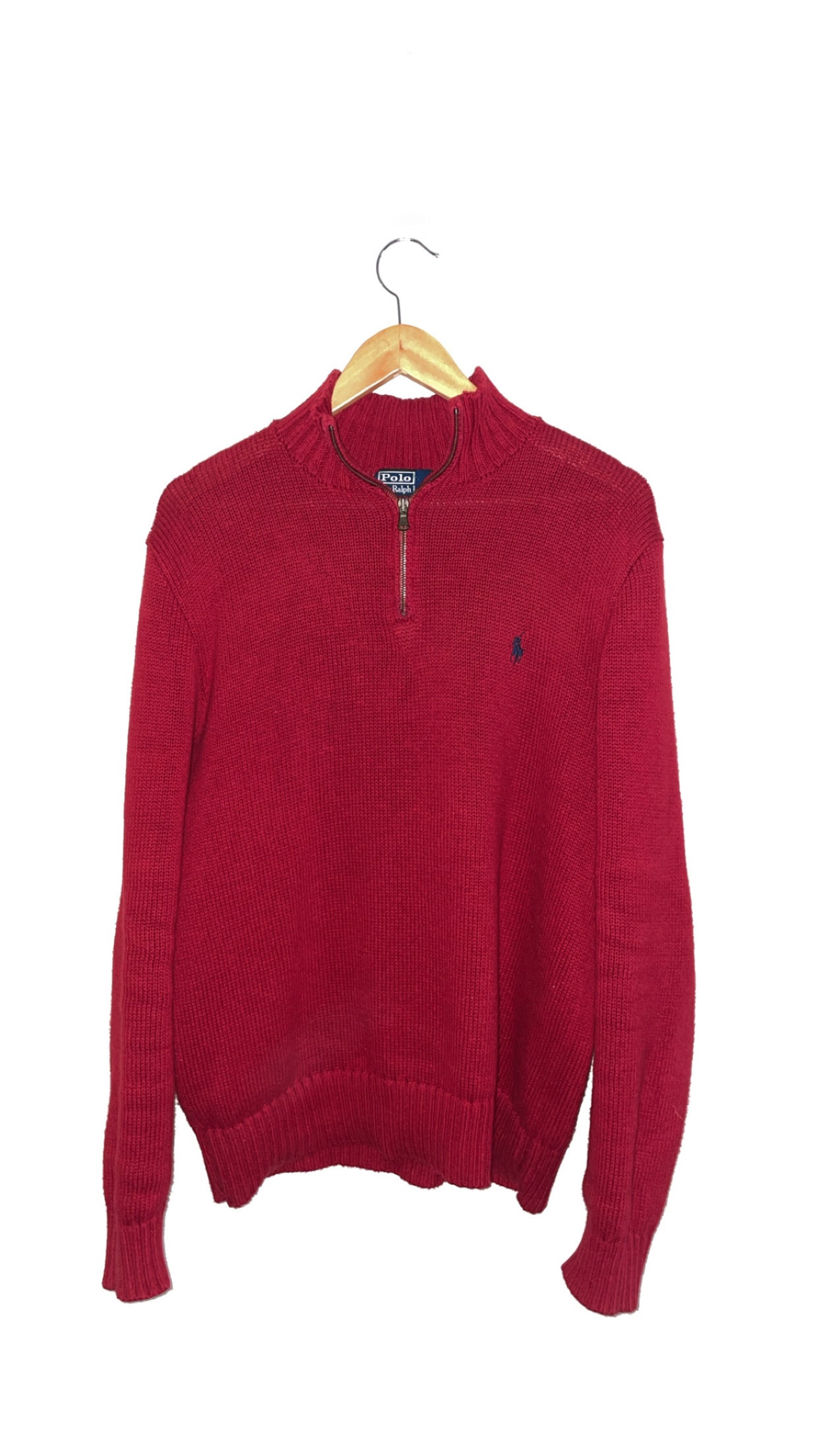 Large Red Ralph Lauren Quarter Zip