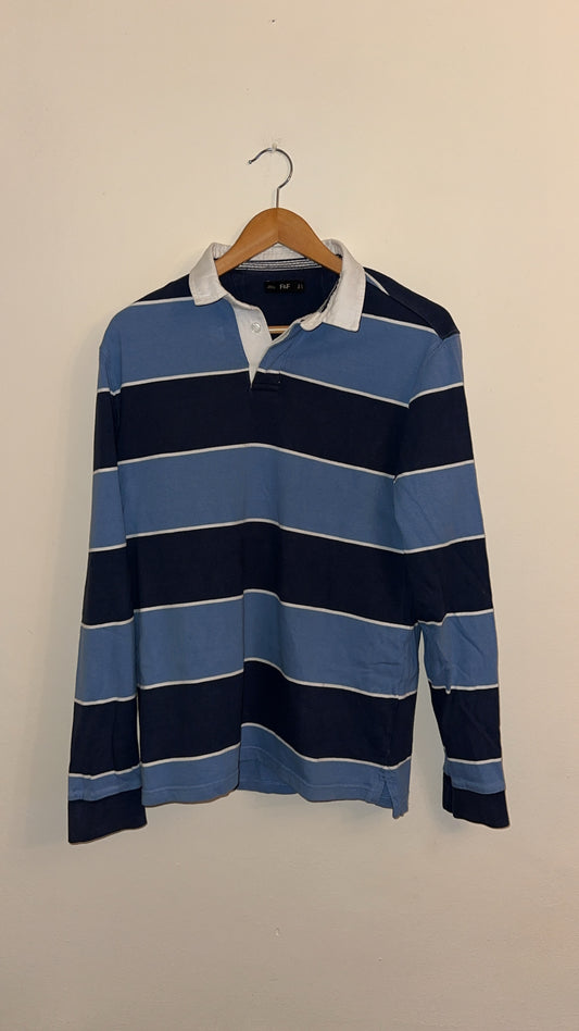 Medium Striped Rugby Polo