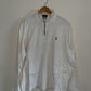 Large White Ralph Lauren Quarter Zip