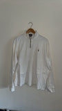 Large White Ralph Lauren Quarter Zip