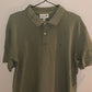 Large Khaki Green Short-Sleeve Lacoste Polo