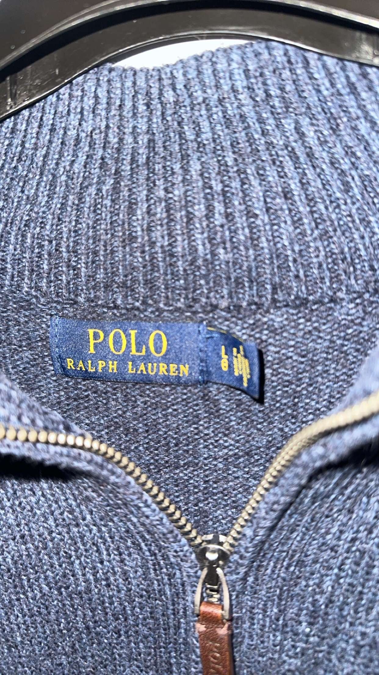 Large Grey Ralph Lauren Quarter Zip