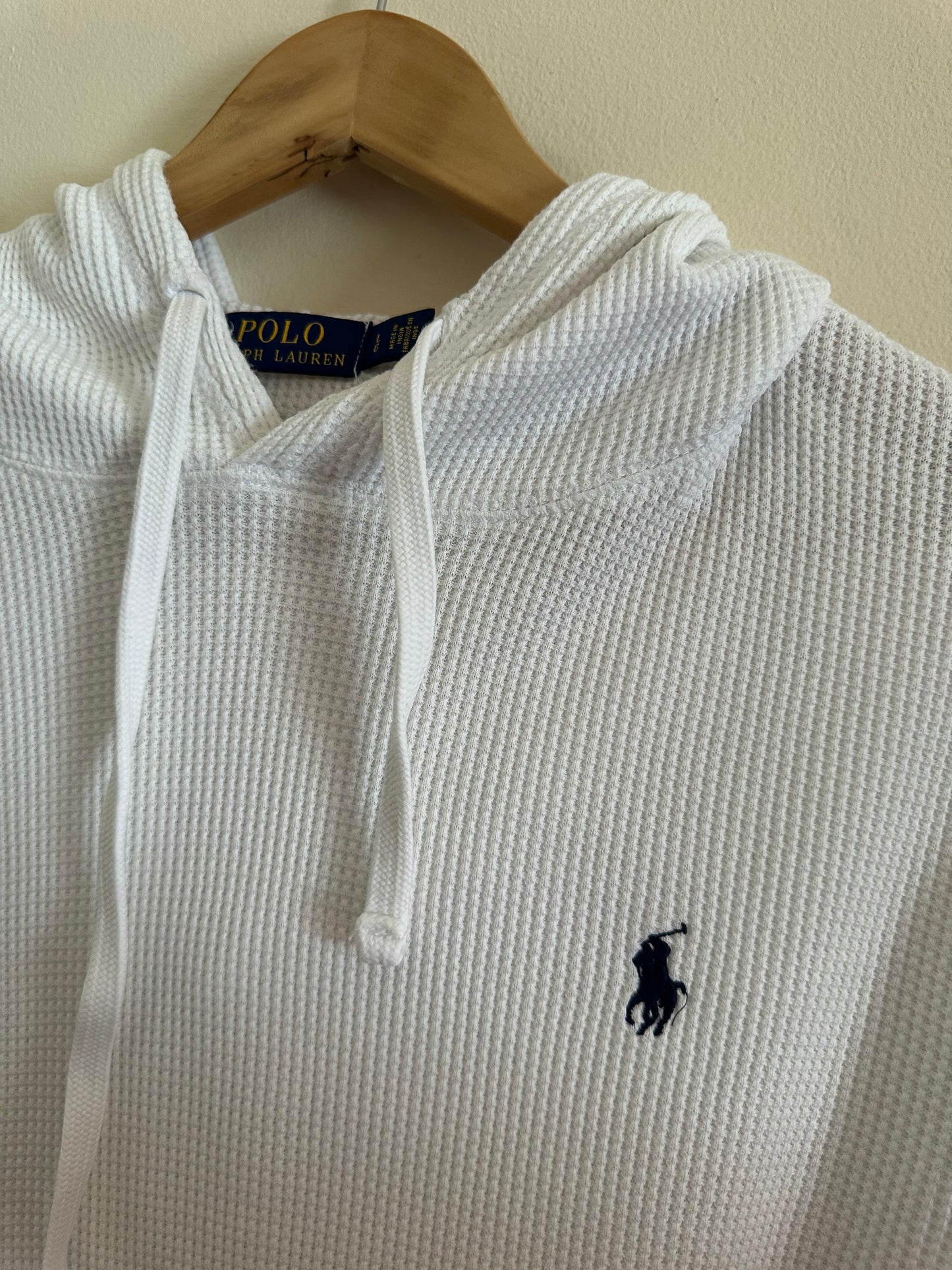Large White Ralph Lauren Hoodie