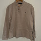 Medium Beige Ralph Lauren Quarter Zip
