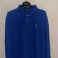 Large Blue Long-Sleeve Polo Ralph Lauren Shirt