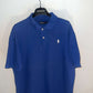 Large Blue Short-Sleeve Polo Ralph Lauren Shirt