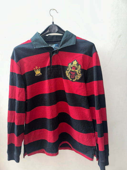 Large Ralph Lauren Striped Rugby Polo