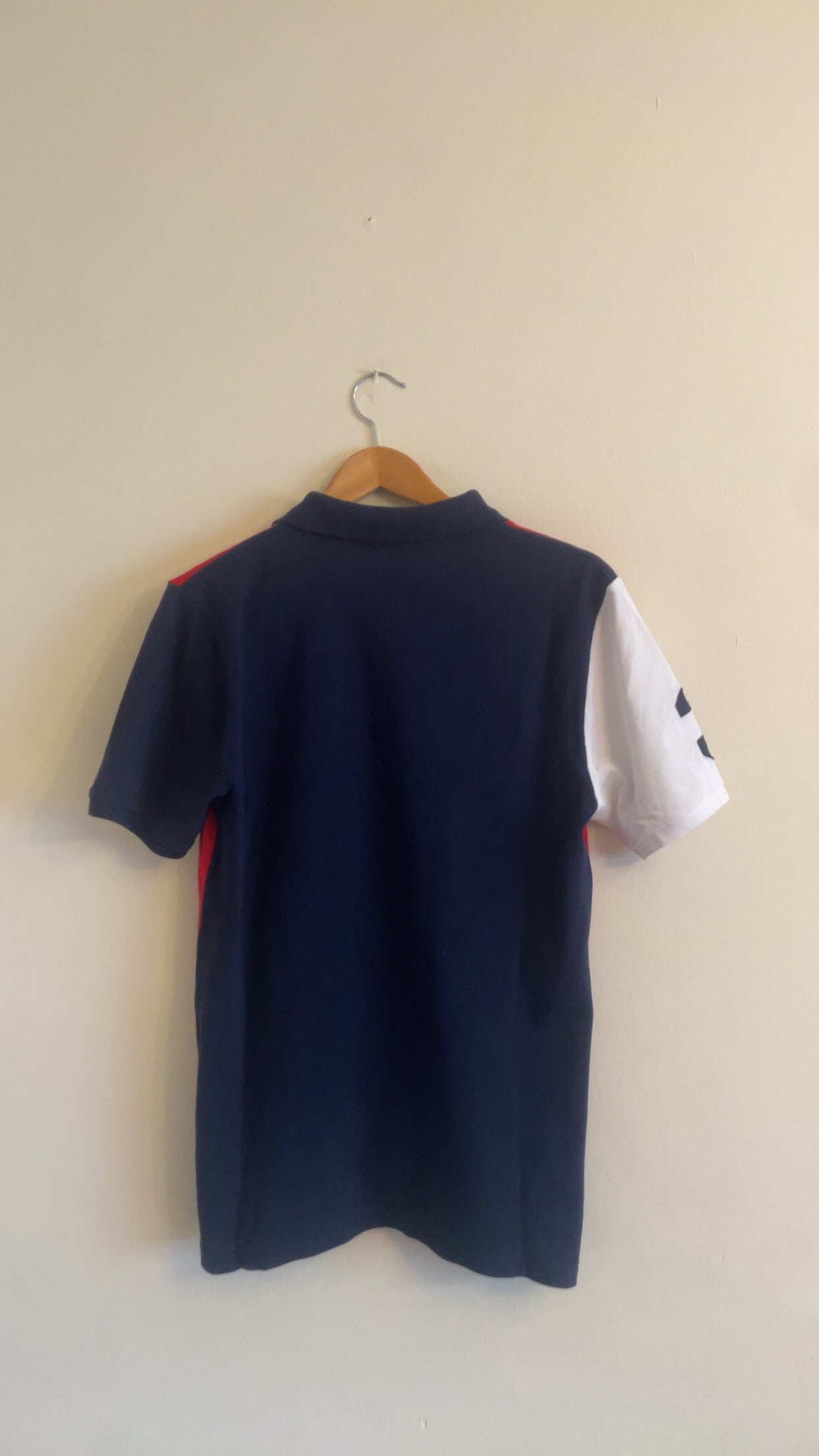 Ralph Lauren Polo Red Navy USA Flag Big Pony