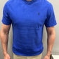 Large Ralph Lauren Royal Blue V-Neck T-Shirt