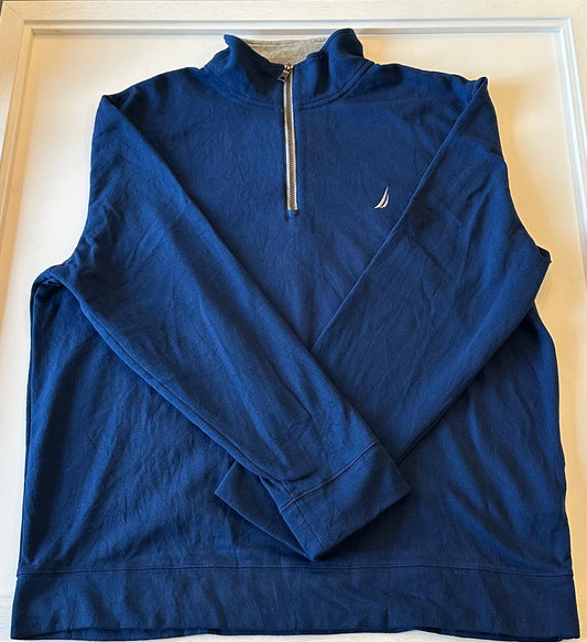XL Dark Blue Nautica Quarter Zip