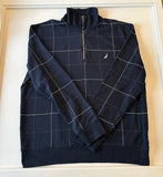 XL Chequered Nautica Quarter Zip