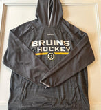 Large Grey Bruins Hockey Hoodie
