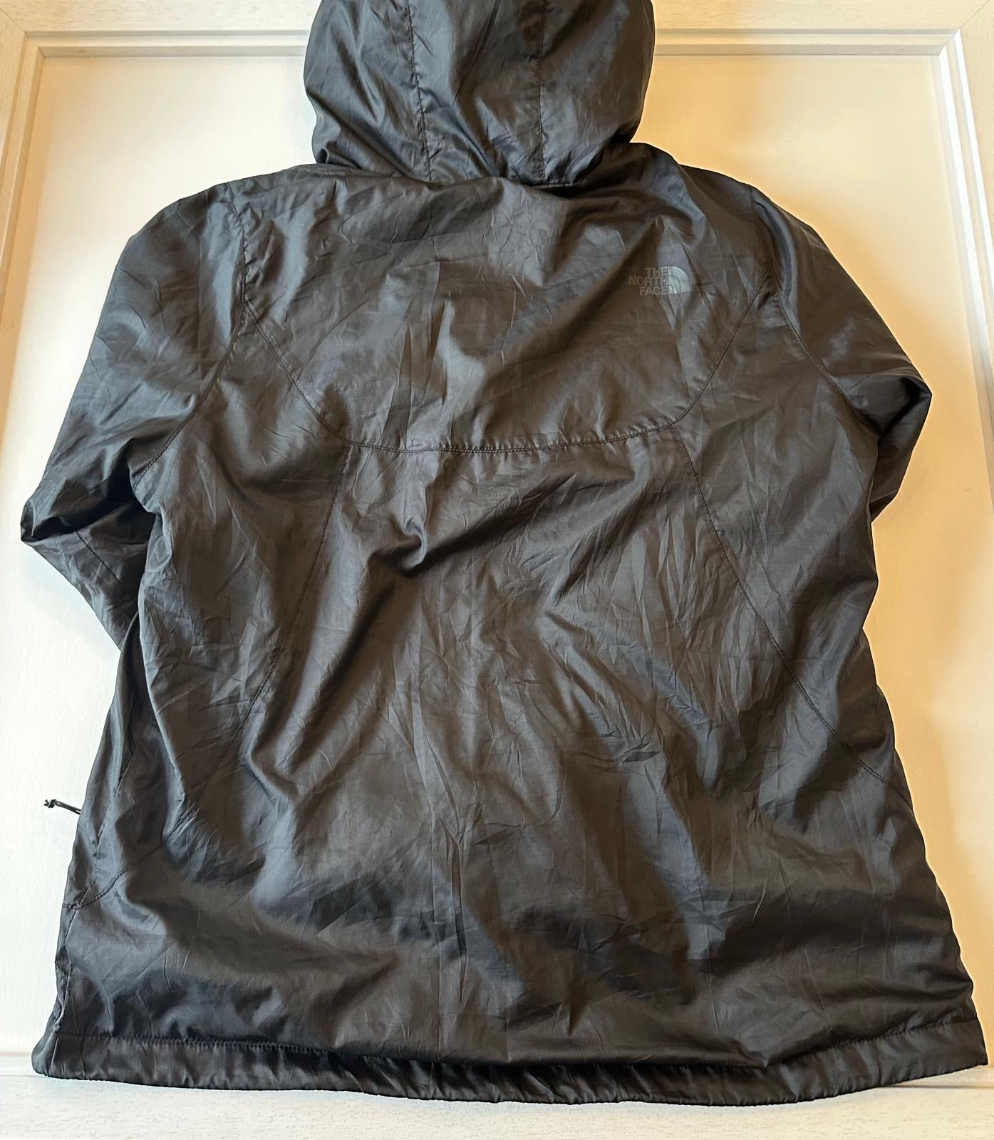 Large Black TNF Jacket Fleece Linen