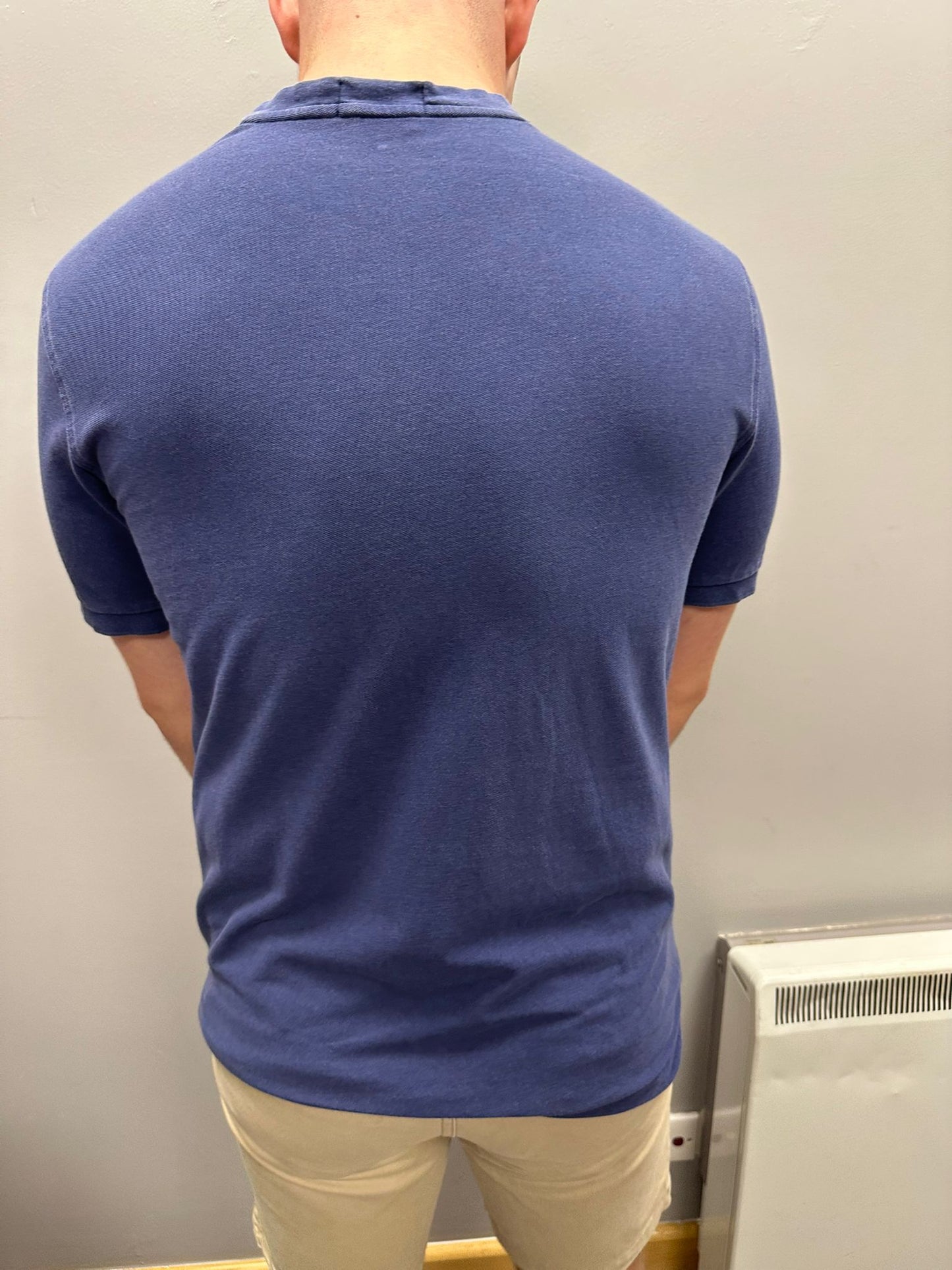 Ralph Lauren Navy Short-Sleeve Henley (Men’s Large)