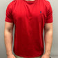 Ralph Lauren Red Crew Neck T-Shirt – Size L (Fits Like XL) – Premium Cotton